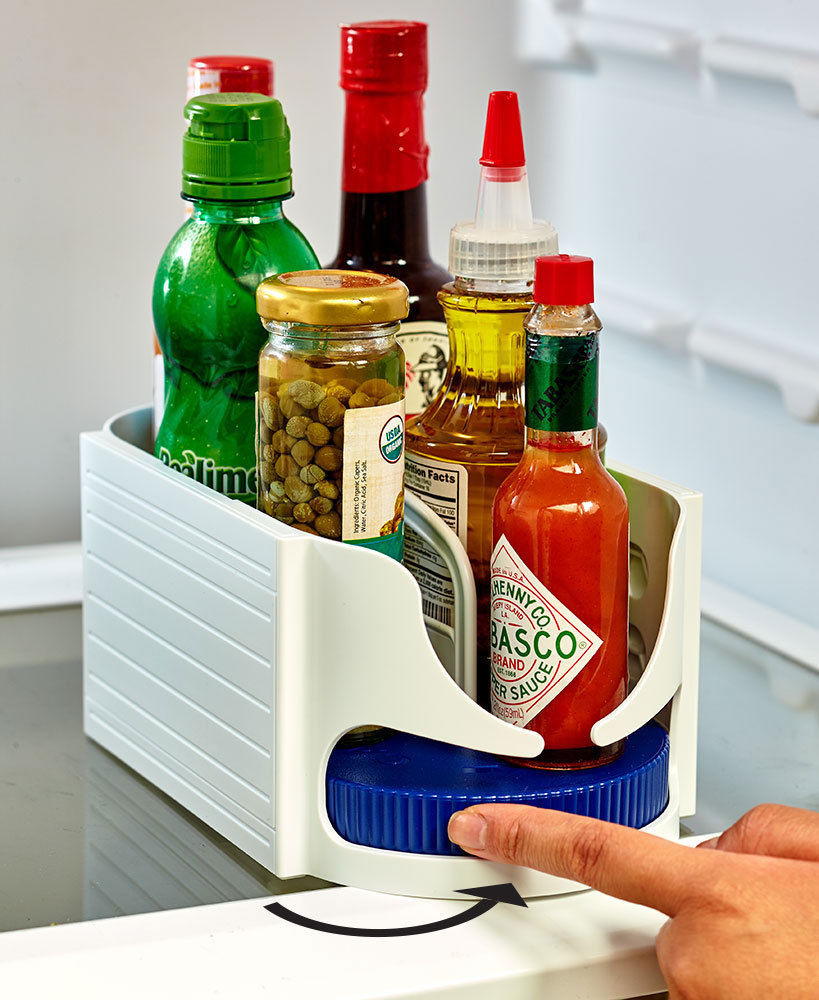 Rotating Kitchen & Bathroom Storage Caddy – Space-Saving Organiser