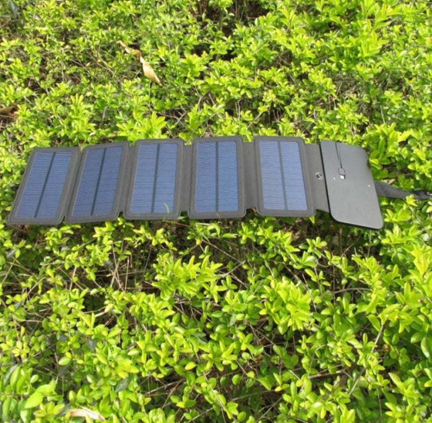 Portable Folding Solar USB Charger – Camping & Emergency Use