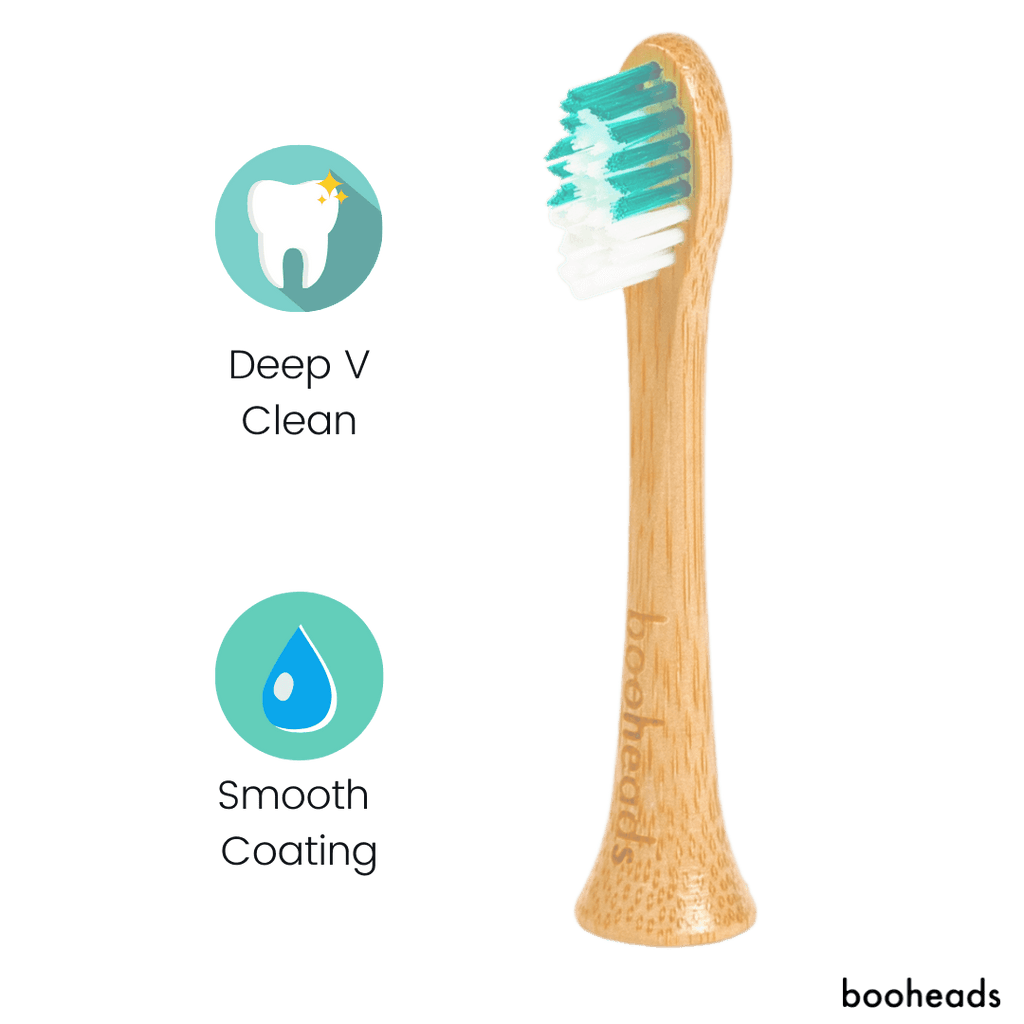 Bamboo Electric Toothbrush Heads – Deep Clean | Sonicare Compatible (4 Pack)
