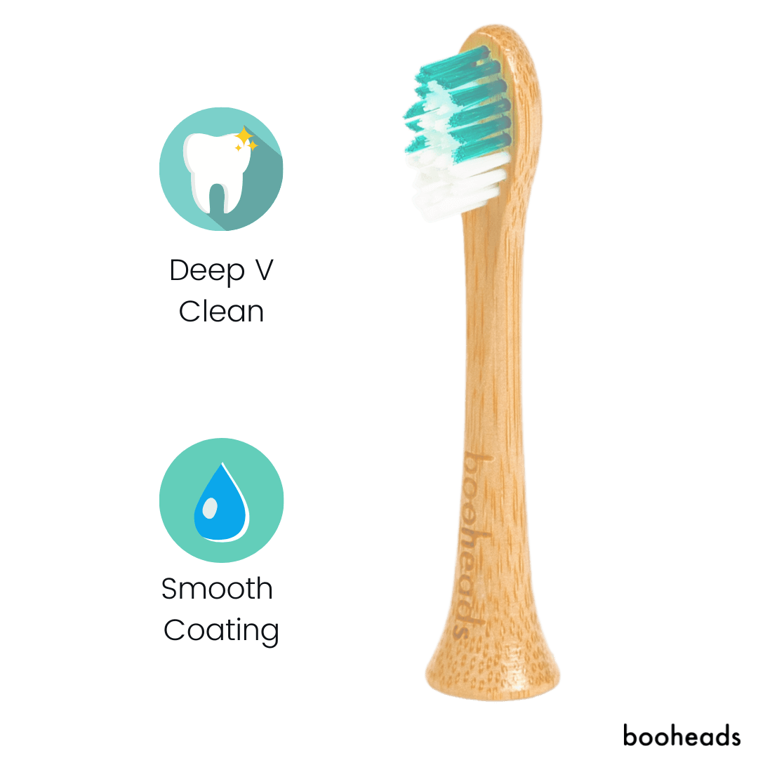 Bamboo Electric Toothbrush Heads – Deep Clean | Sonicare Compatible (4 Pack)