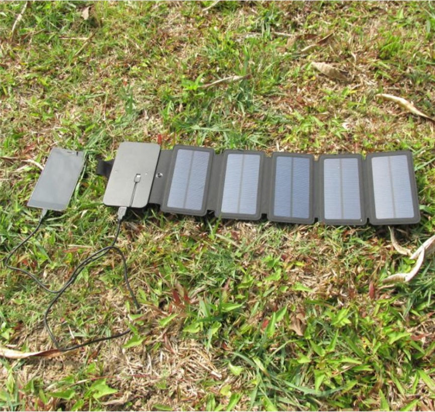 Portable Folding Solar USB Charger – Camping & Emergency Use