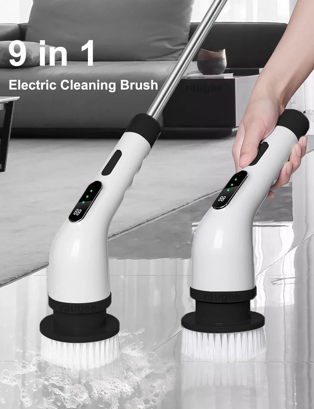 Cordless Electric Spin Scrubber – Bathroom Cleaning Brush