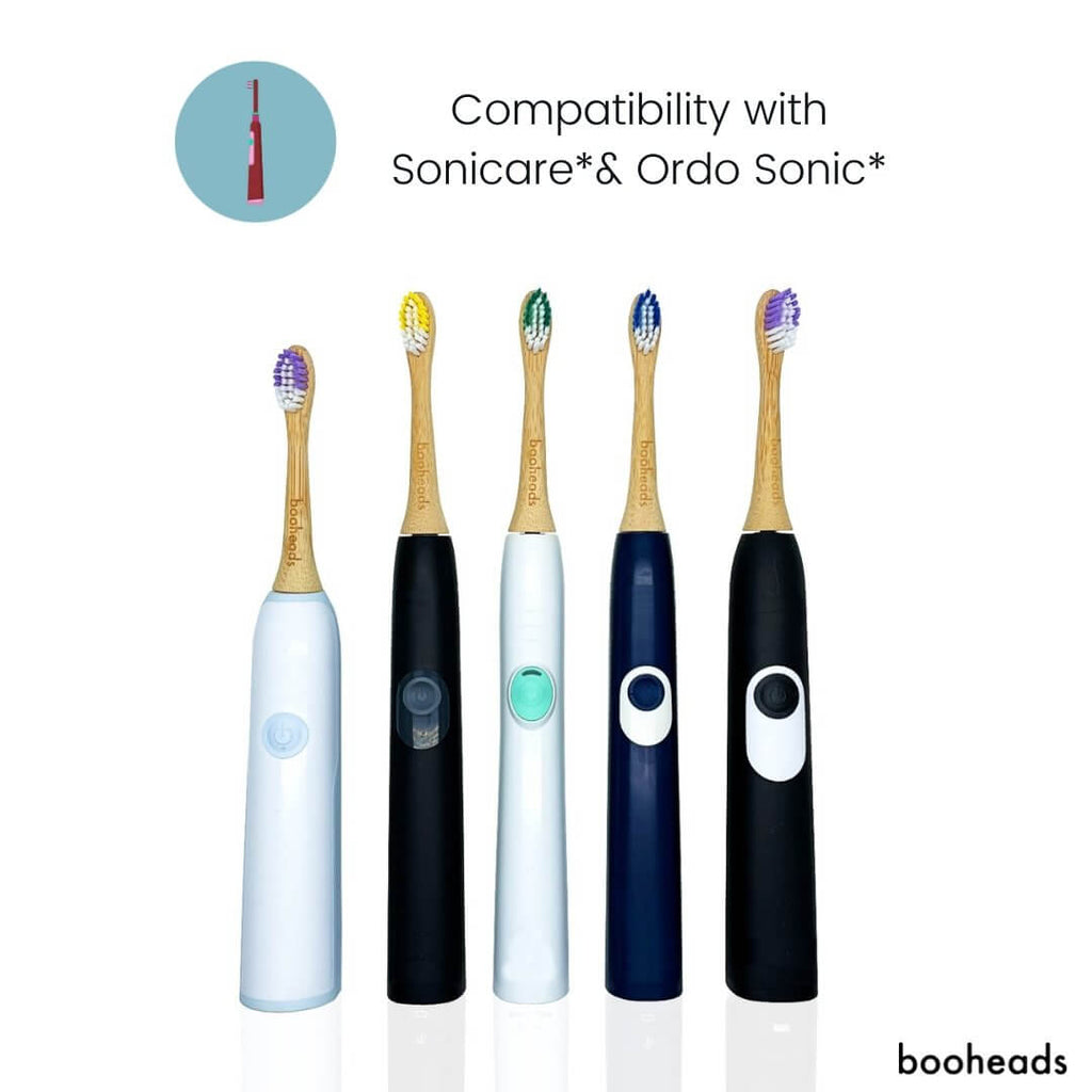Bamboo Electric Toothbrush Heads – Deep Clean | Sonicare Compatible (4 Pack)