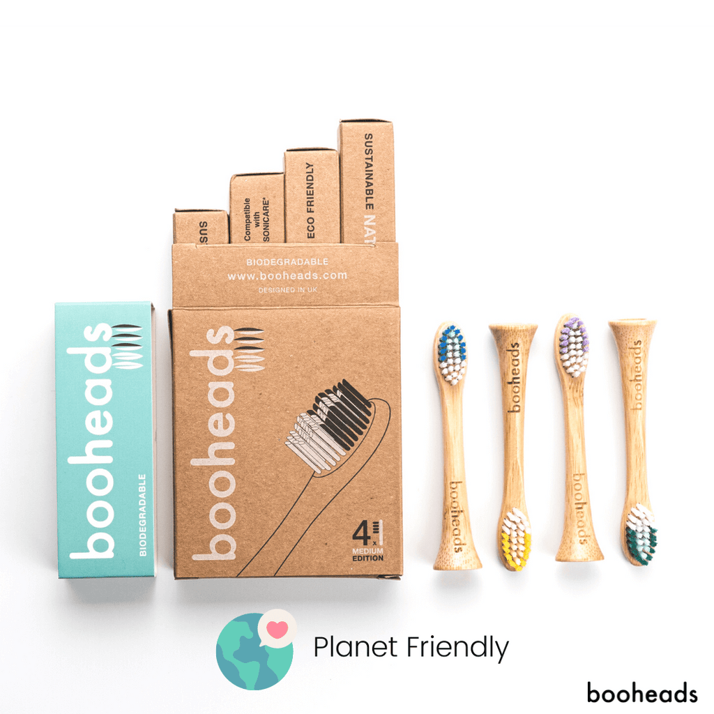 Bamboo Electric Toothbrush Heads – Deep Clean | Sonicare Compatible (4 Pack)