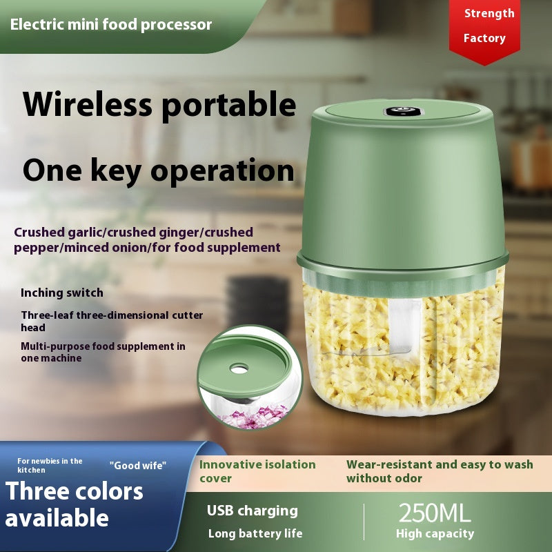 USB Rechargeable Mini Garlic & Food Chopper