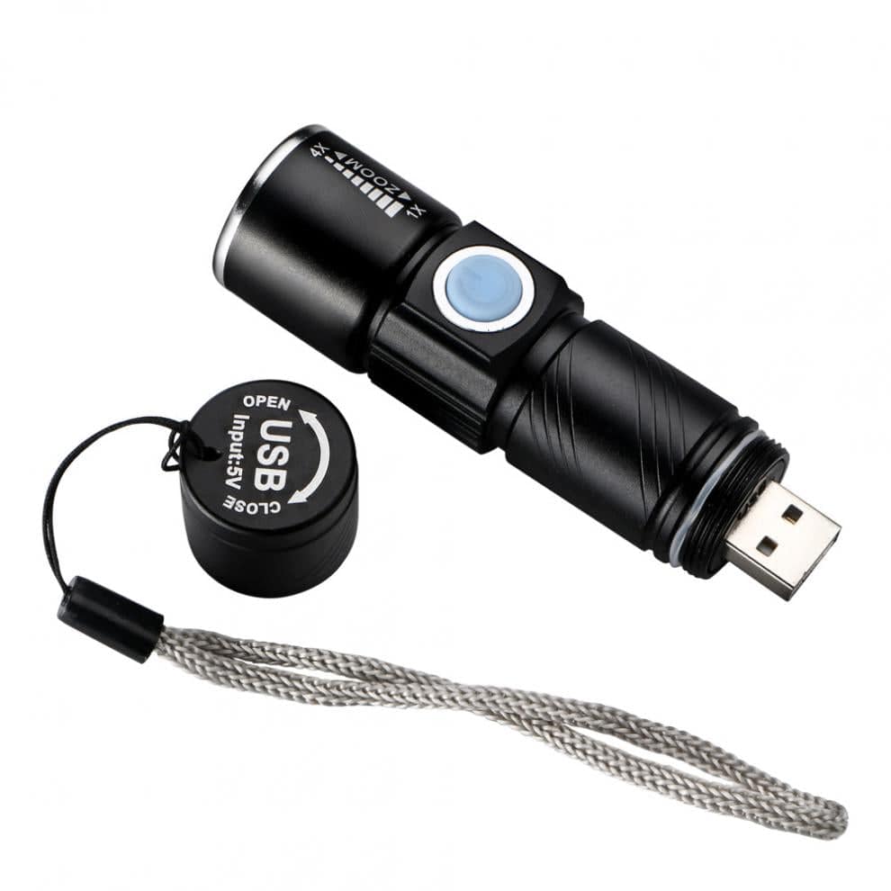 Rechargeable Waterproof Mini LED Torch – USB