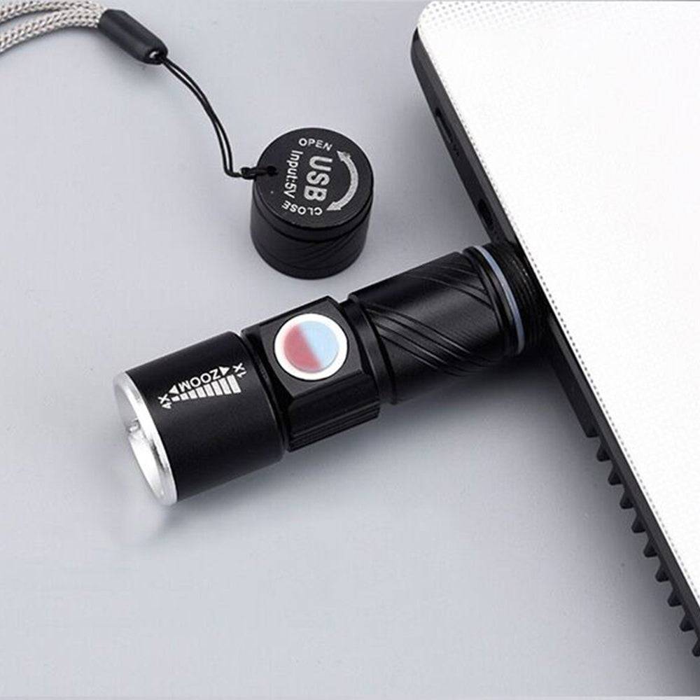 Rechargeable Waterproof Mini LED Torch – USB