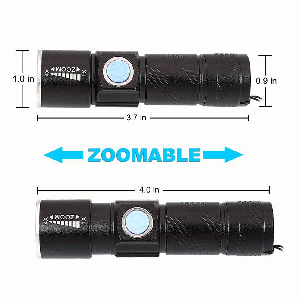Rechargeable Waterproof Mini LED Torch – USB