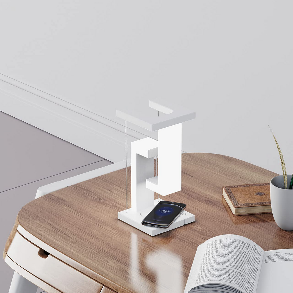 Floating Balance Desk Lamp – Wireless Charging Option
