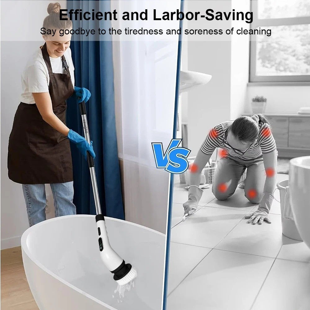 Cordless Electric Spin Scrubber – Bathroom Cleaning Brush
