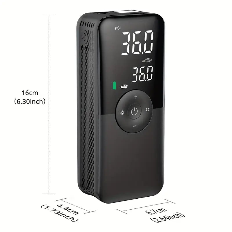Portable Digital Tyre Inflator with Storage Case