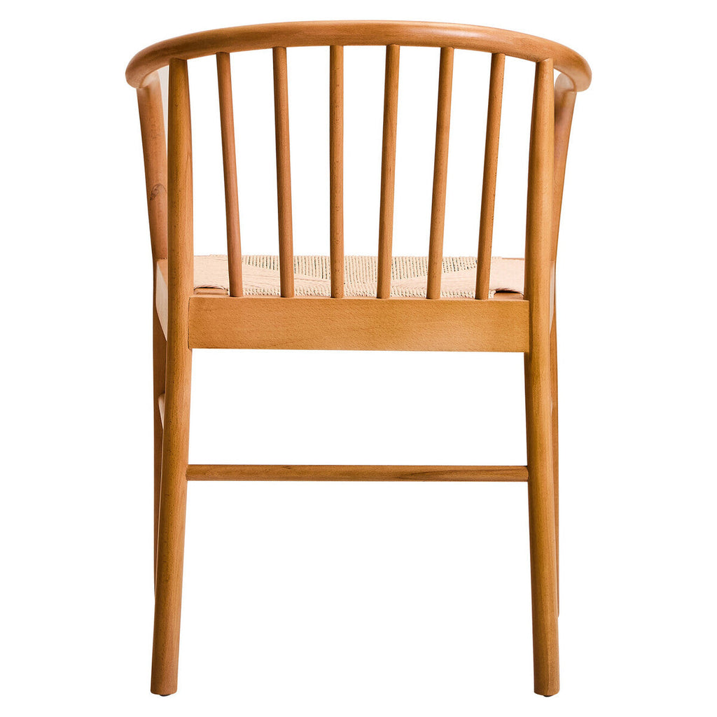 Cebu Natural Woven Rope and Beech Wood Chair