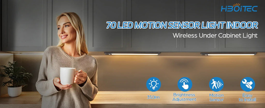 Rechargeable Motion-Sensor LED Lights – 2 Pack