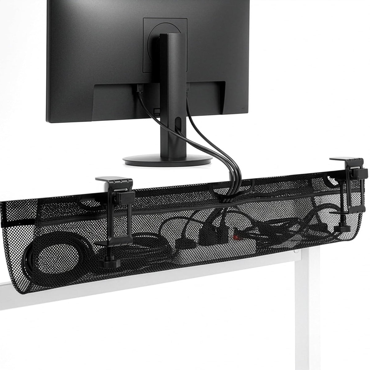 Under Desk Cable Management Net 91cm Clamp On Wire Organizer VIVO DESK-AC36MH