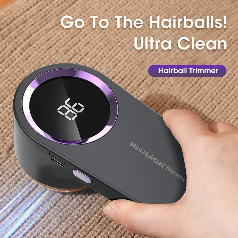 Rechargeable Fabric Shaver & Bobble Remover – LED Display