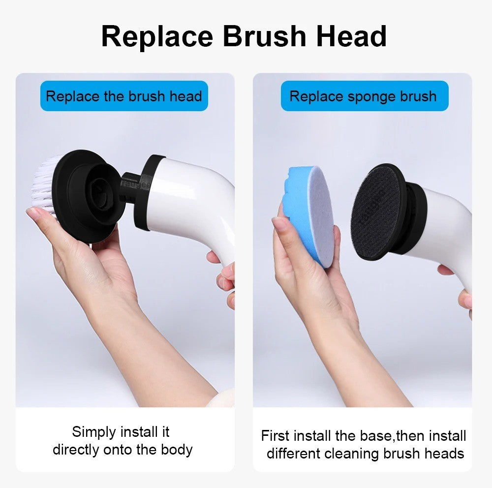 Cordless Electric Spin Scrubber – Bathroom Cleaning Brush