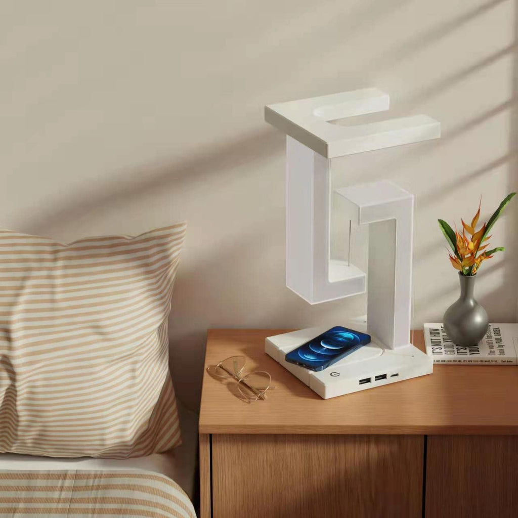 Floating Balance Desk Lamp – Wireless Charging Option
