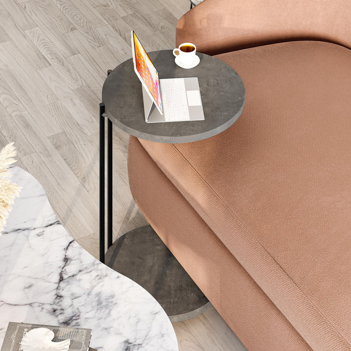 Cuddle Coffee Table - Modern 2-piece Nested Set