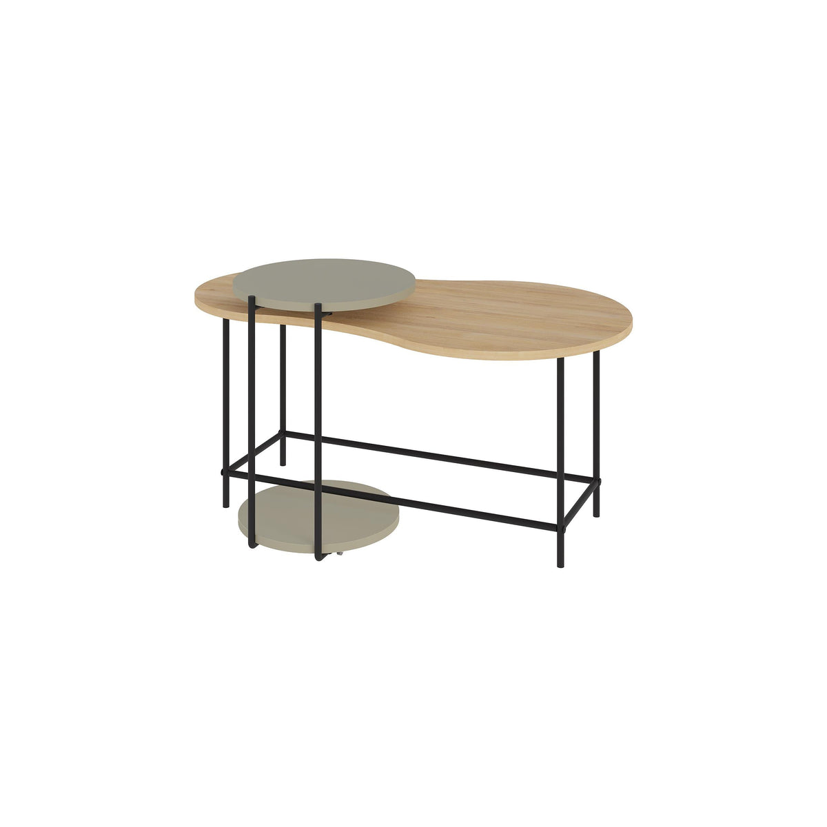 Cuddle Coffee Table - Modern 2-piece Nested Set