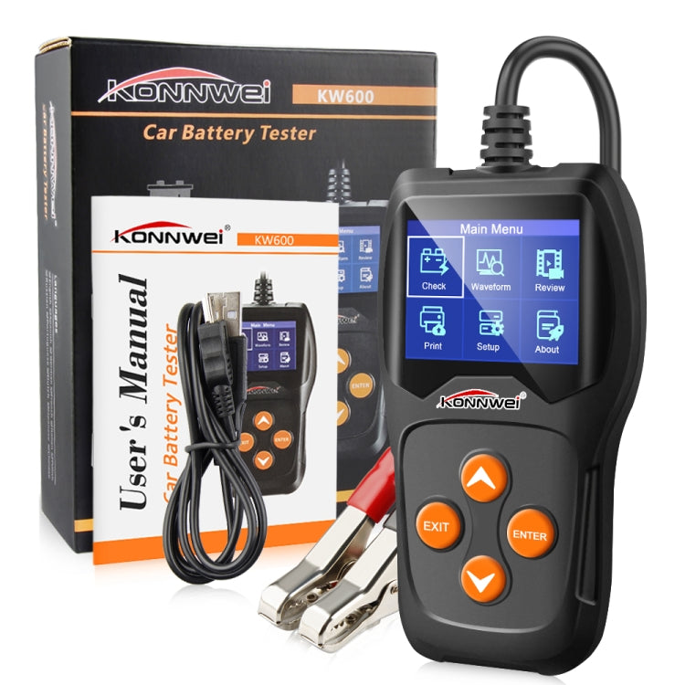 KONNWEI KW600 Digital Car Battery Tester – 12V