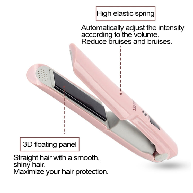Mini USB Rechargeable Cordless Hair Straightener – Pink or White