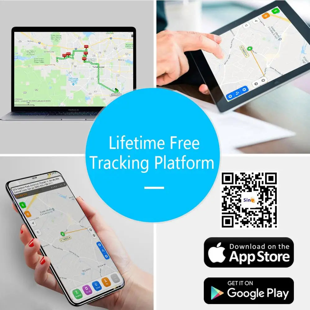 OBD2 GPS Tracker Plug & Play Car Tracking Device with App (iOS & Android)