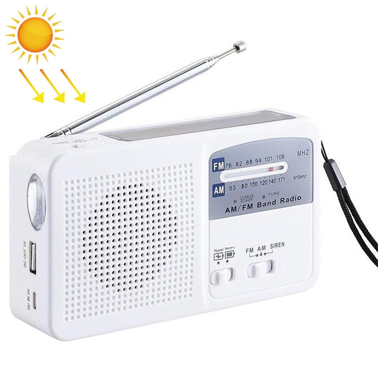 Wind-Up Solar Emergency Radio, Torch & Charger