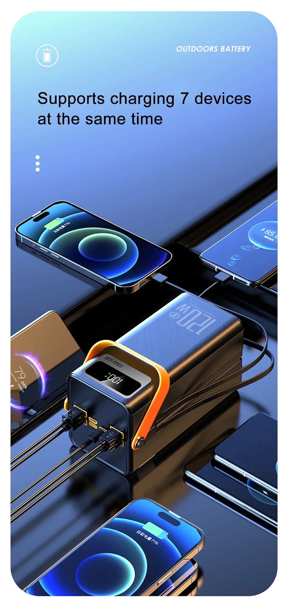 High-Capacity Portable Power Bank – 30,000mAh or 60,000mAh