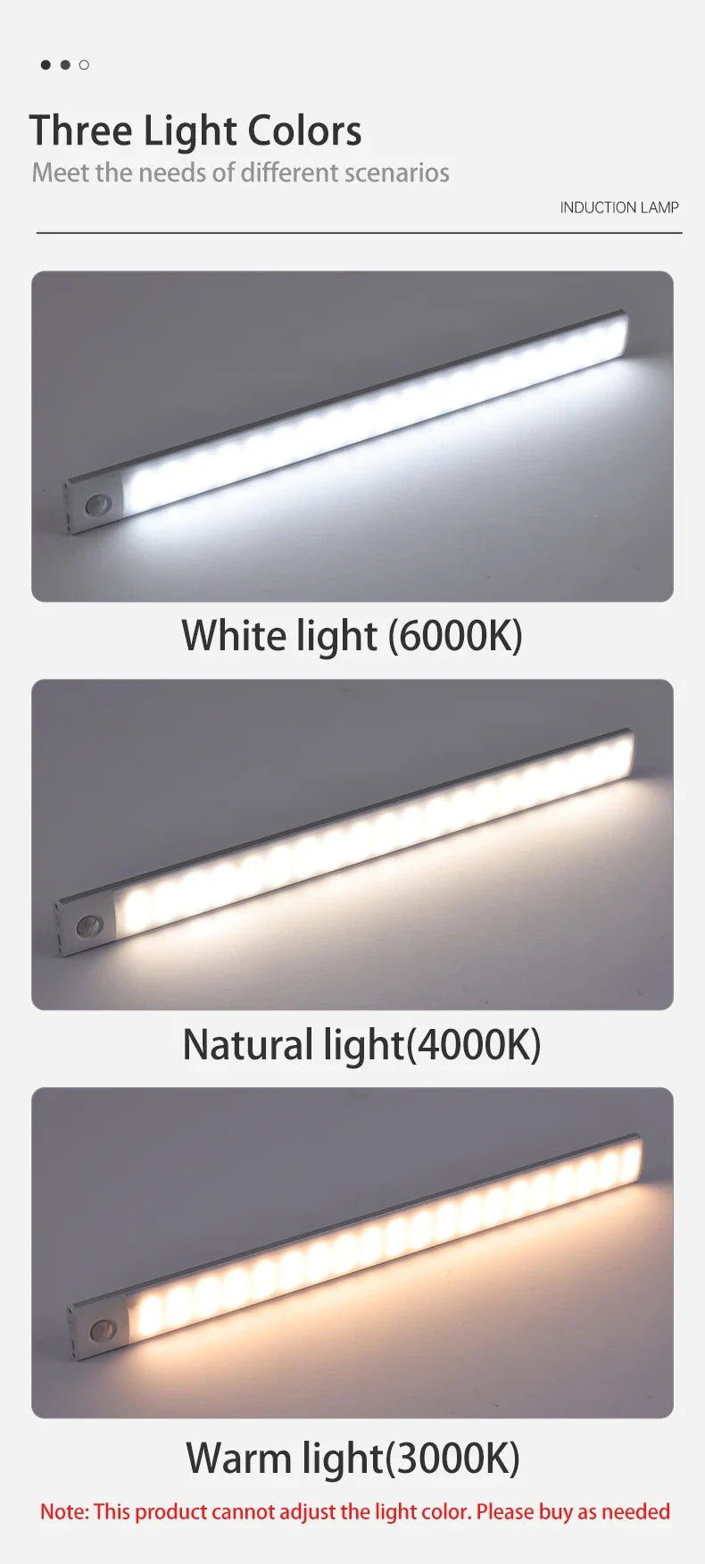Rechargeable Motion-Sensor LED Cabinet Light – USB-C