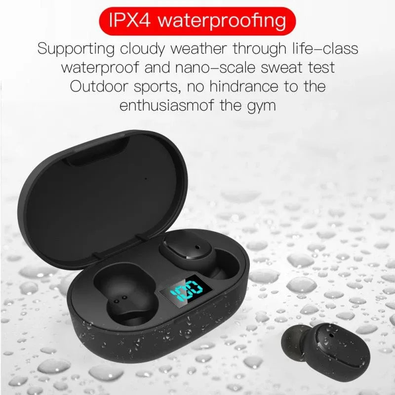E6S Wireless Bluetooth Earbuds – LED Charging Case