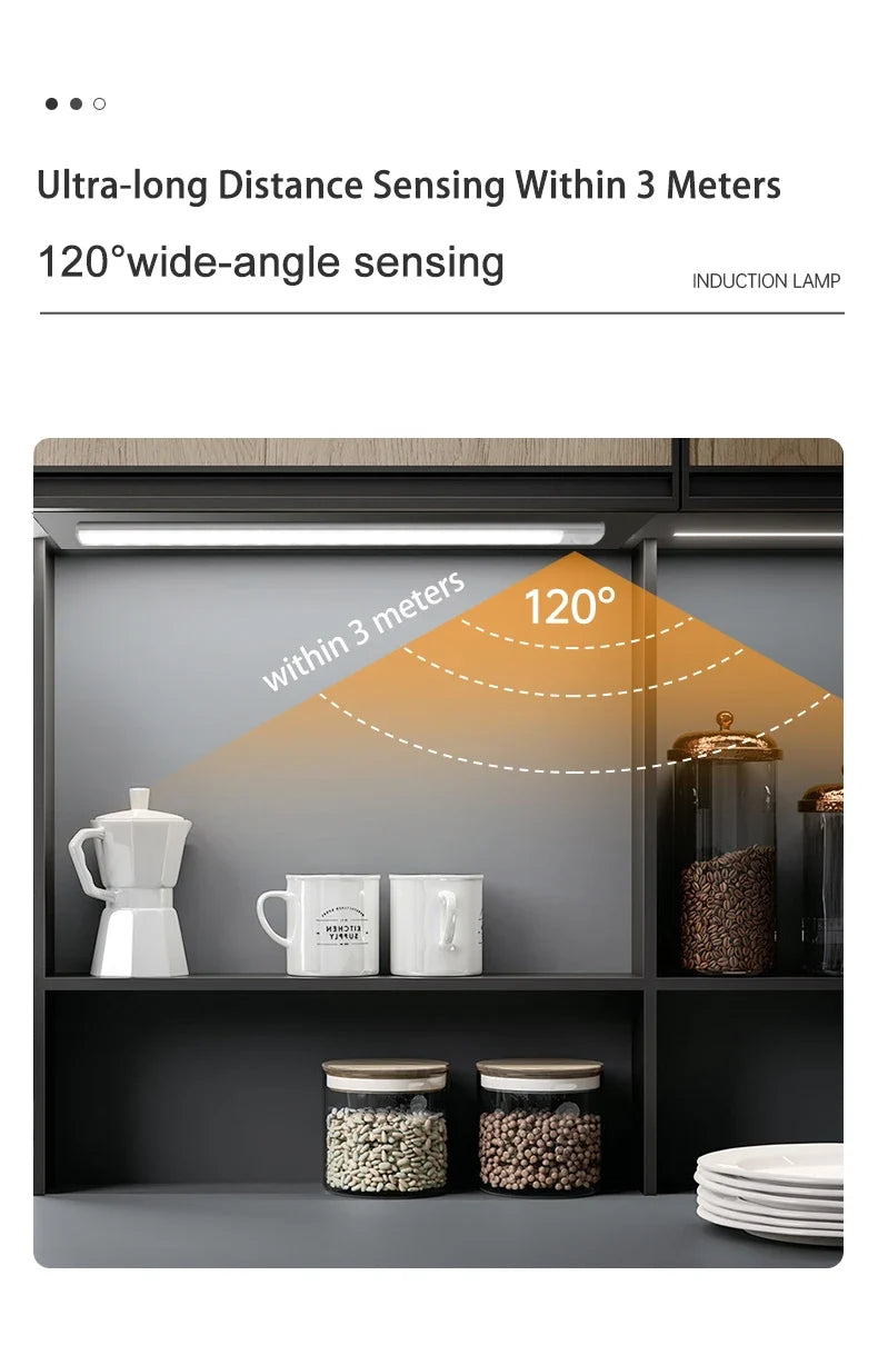 Rechargeable Motion-Sensor LED Cabinet Light – USB-C