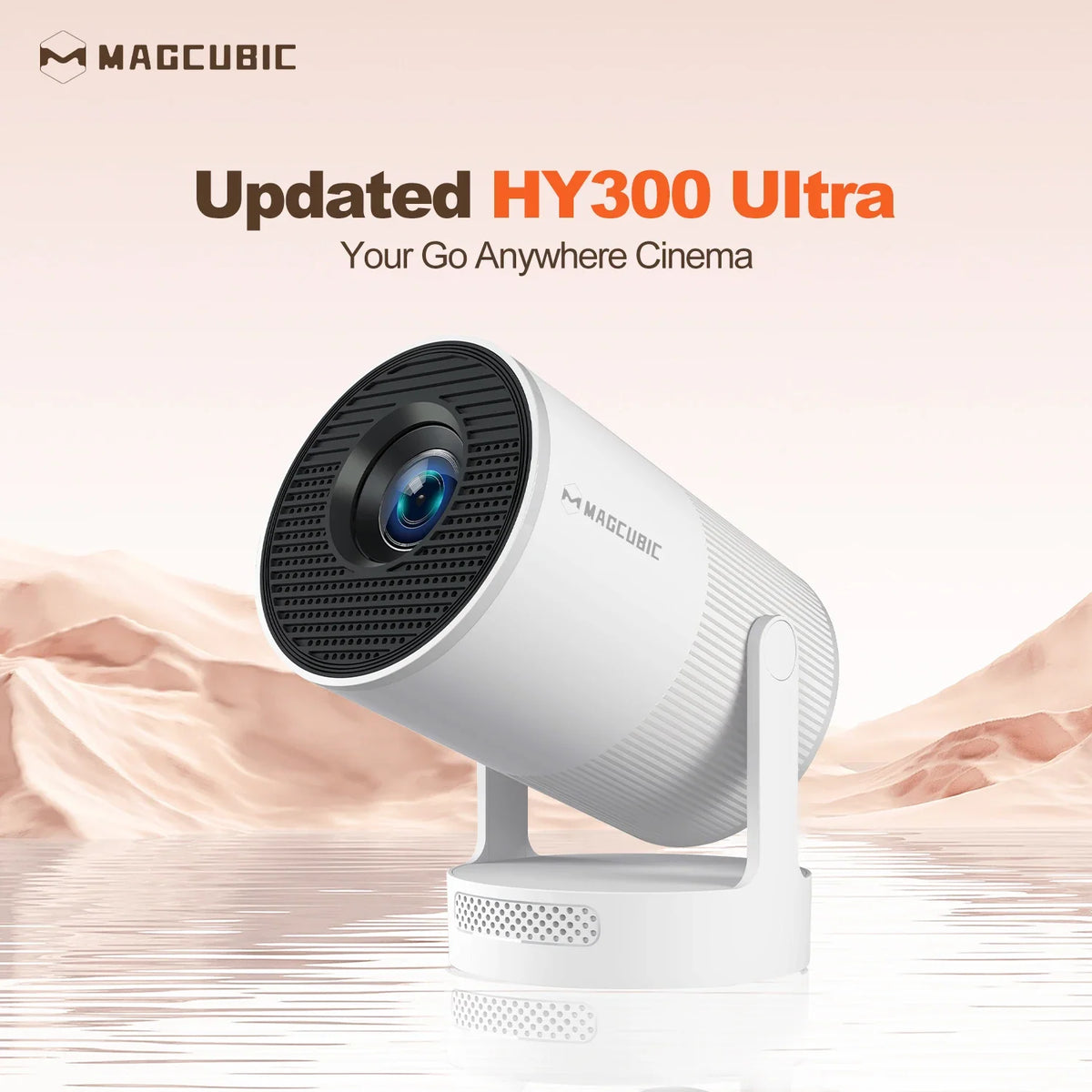 Magcubic HY300 Portable Projector – 720p, Wi-Fi & Bluetooth