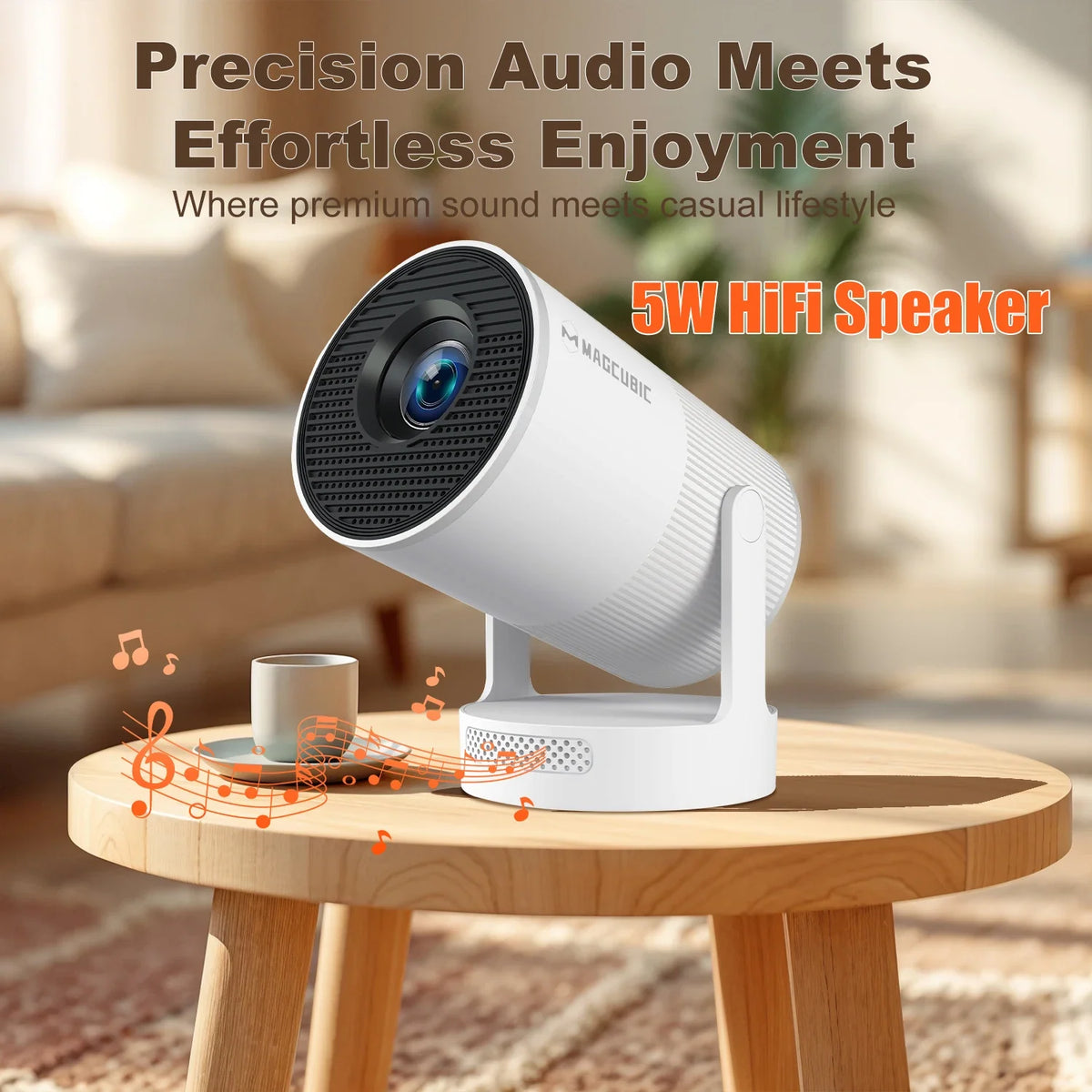 Magcubic HY300 Portable Projector – 720p, Wi-Fi & Bluetooth