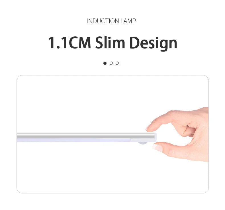 Rechargeable Motion-Sensor LED Cabinet Light – USB-C
