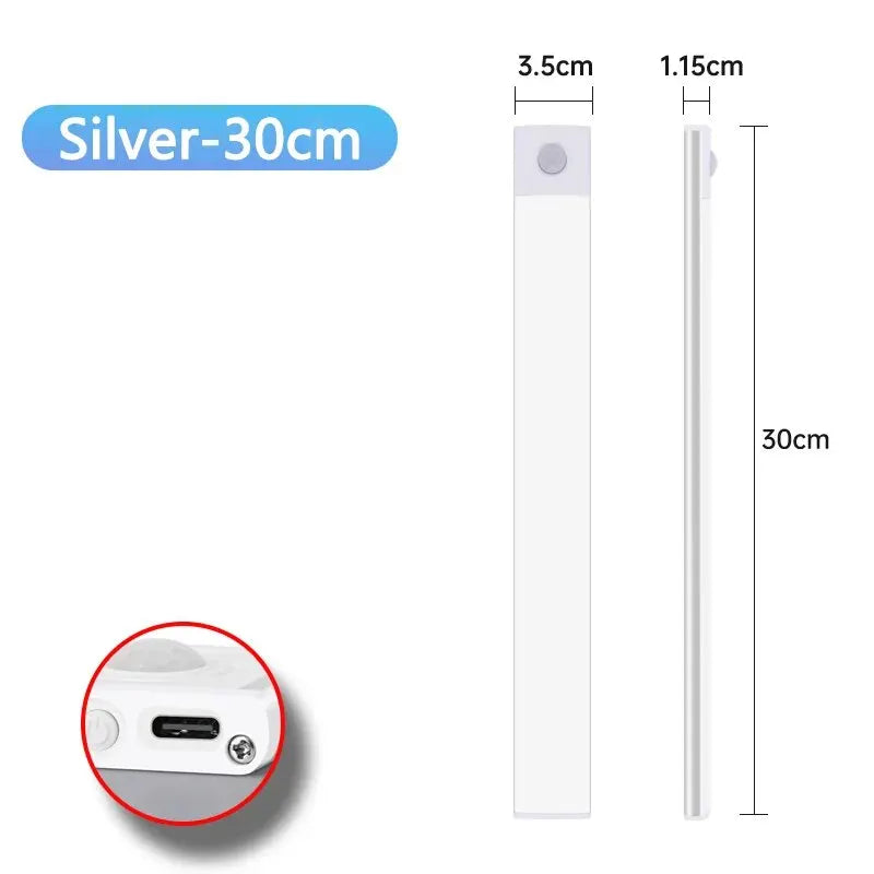 Rechargeable Motion-Sensor LED Cabinet Light – USB-C