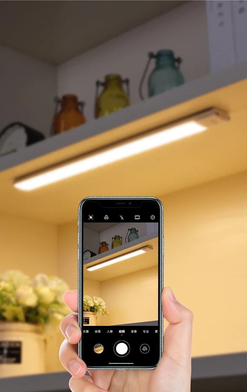 Rechargeable Motion-Sensor LED Cabinet Light – USB-C
