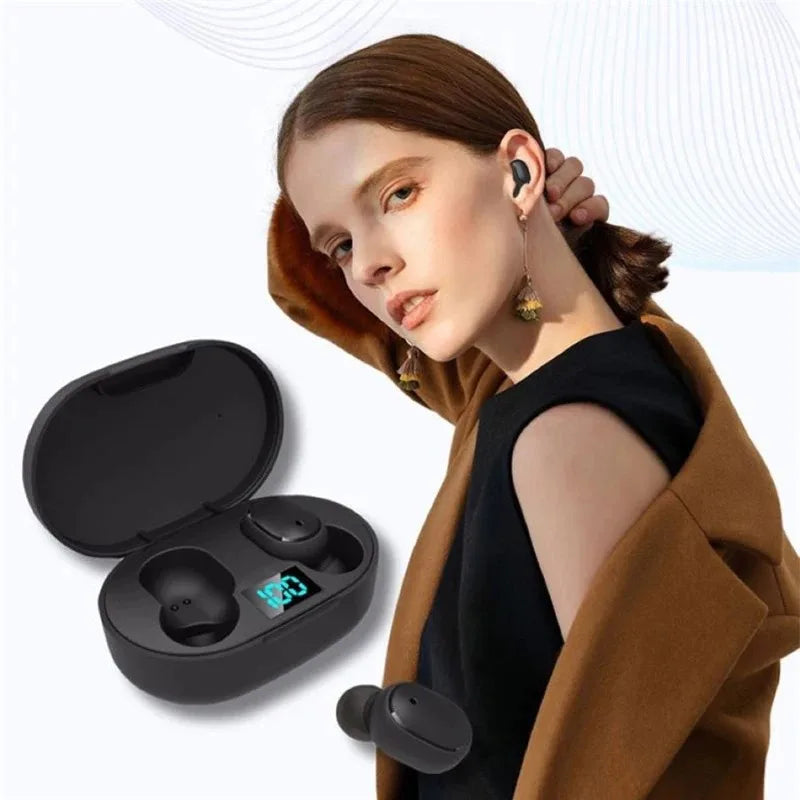 E6S Wireless Bluetooth Earbuds – LED Charging Case