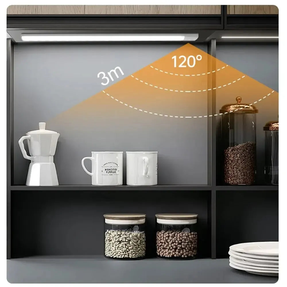 Rechargeable Motion-Sensor LED Cabinet Light – USB-C