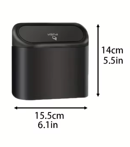 Mini Car Rubbish Bin with Lid and Bags