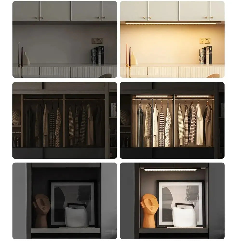 Rechargeable Motion-Sensor LED Cabinet Light – USB-C