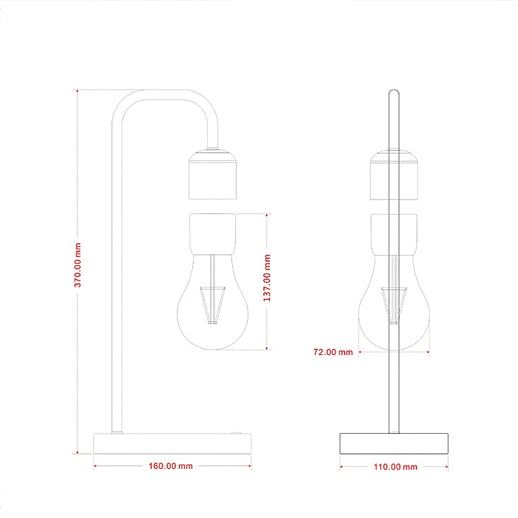 Magnetic Levitating Light Bulb Desk Lamp