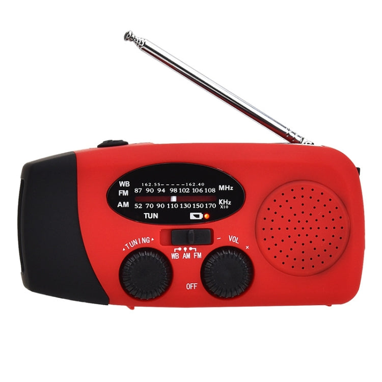 Red Solar Emergency Radio with Light – HanRongDa HRD-902