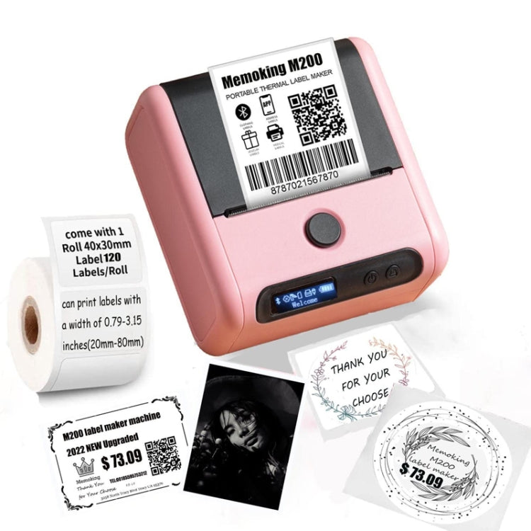 Phomemo M200 QR Code Tag Handheld Portable Bluetooth Thermal Label Printer, M200