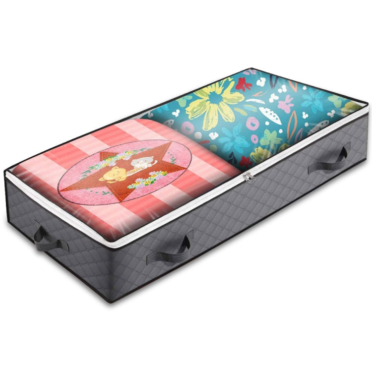 Foldable Under-Bed Storage Bag with Handles – Black
