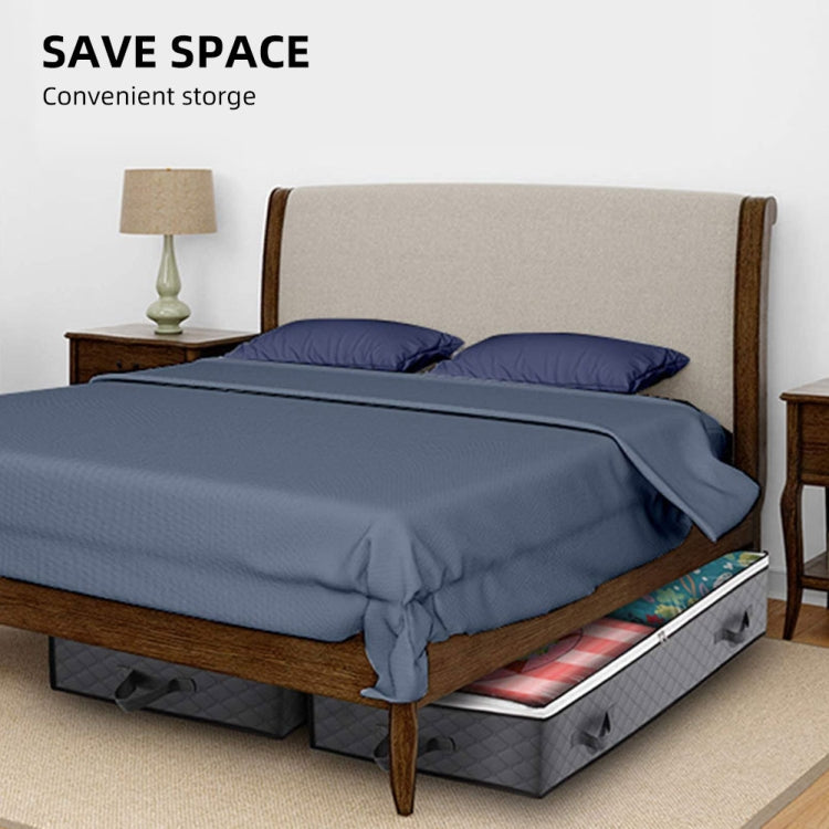 Foldable Under-Bed Storage Bag with Handles – Black