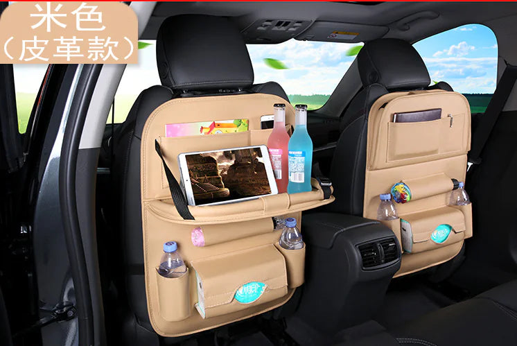 Car Seat Back Organizer with Foldable Table