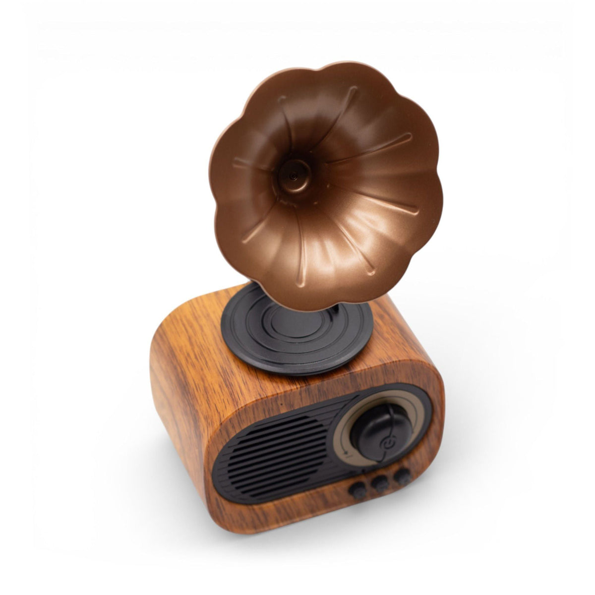 Retro Mini Gramophone Bluetooth Speaker & FM Radio