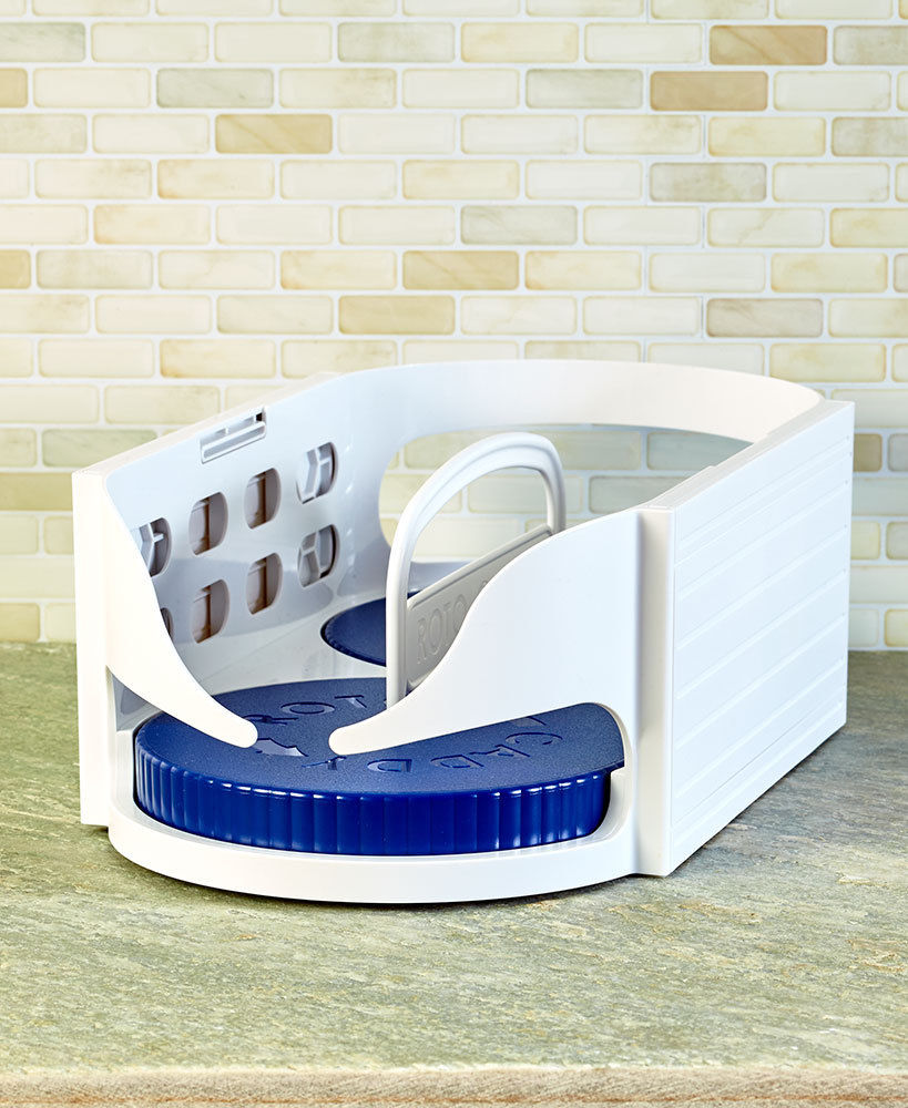 Rotating Kitchen & Bathroom Storage Caddy – Space-Saving Organiser