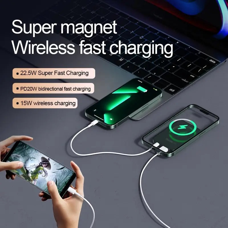 Magnetic Wireless Power Bank – Portable Phone Charger