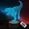 3D T-Rex LED Night Light – 16 Colours & Remote Control